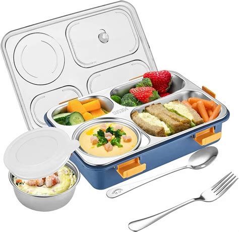 divided stainless steel lunch box|stainless steel lunch box for adults.